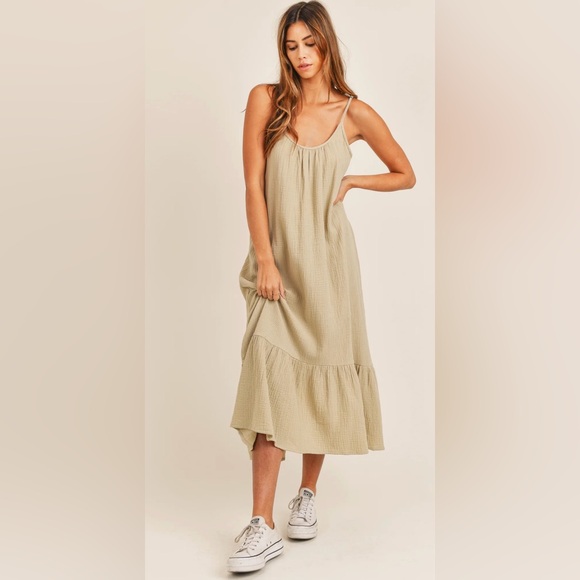 Mable Dresses & Skirts - Mable Gauze Midi Dress Size S